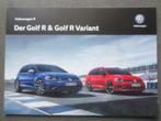 Volkswagen VW Golf R & Variant R 2019 Brochure, Boeken, Verzenden, Zo goed als nieuw, Volkswagen