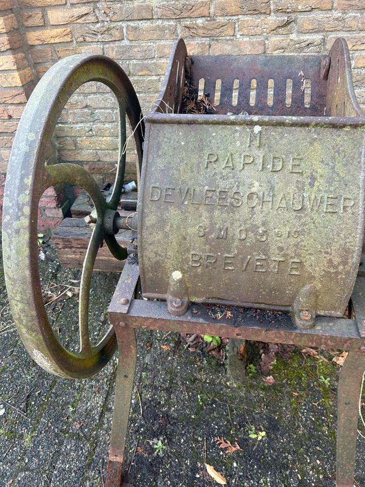 Antieke bietenmolen Devleeschauwer, Antiek en Kunst, Antiek | Gereedschap en Instrumenten, Ophalen of Verzenden