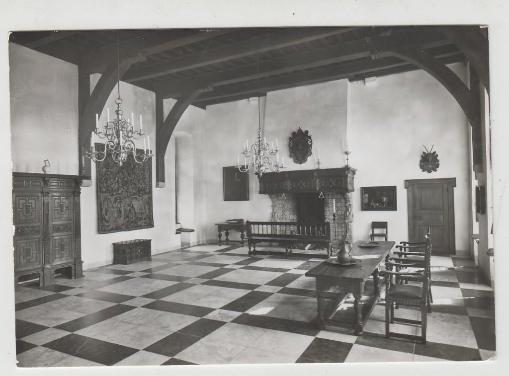 Muiden Museum Muiderslot Kasteel Ridderzaal. 1960 Ongelopen, Verzenden, 1960 tot 1980, Ongelopen, Noord-Holland