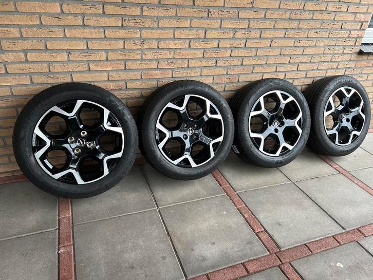 18 inch OPEL Mokka  velgen met zomerbanden 4x108, Auto-onderdelen, Banden en Velgen, Banden en Velgen, Zomerbanden, 18 inch, 215 mm