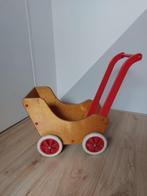 Vintage houten poppenwagen, Gebruikt, Ophalen, Duw- of Trekspeelgoed