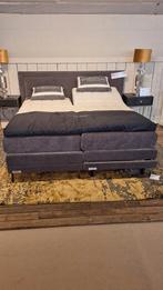 Caresse Elektrische Boxspring 180x200cm, Huis en Inrichting, Slaapkamer | Boxsprings, Ophalen, Tweepersoons, Grijs, Zo goed als nieuw
