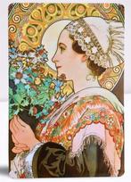 ALPHONSE MUCHA Jugendstil Metalen Bord poster #07, Huis en Inrichting, Verzenden, Nieuw