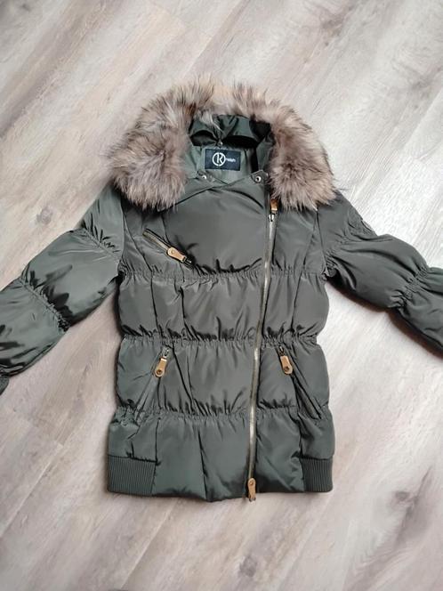 Winter Jas, Kleding | Dames, Jassen | Winter, Zo goed als nieuw, Maat 36 (S), Groen, Ophalen of Verzenden