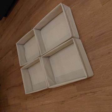 Ikea Baxna 4 opbergmandjes 26 x 34 x 10 cm beschikbaar voor biedingen