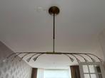 Hanglamp met glazen kapjes, Huis en Inrichting, Lampen | Hanglampen, Ophalen, Zo goed als nieuw, Glas, 75 cm of meer