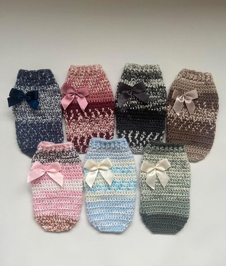 Gehaakte honden / chihuahua truitjes, Dieren en Toebehoren, Hondenkleding, Zo goed als nieuw, Ophalen of Verzenden