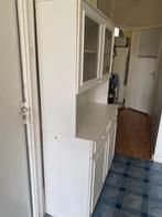 Witte servieskast, Huis en Inrichting, Gebruikt, Landelijke / cottage stijl, shabby chic, 150 tot 200 cm, 25 tot 50 cm