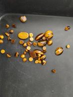 Mix lot tijgeroog cabochons, Ophalen of Verzenden
