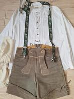 Tiroler lederhose kousen bretels overhemd oktoberfeest Tirol, Ophalen, Gedragen
