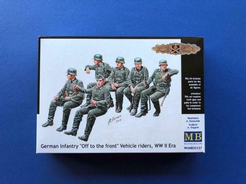 Masterbox	35137	German FAMO halftrack crew	1/35, Hobby en Vrije tijd, Modelbouw | Figuren en Diorama's, Nieuw, 1:35 tot 1:50, Ophalen of Verzenden