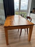 Gratis grote Grenen Eettafel - Massief Hout, Ophalen, Gebruikt, 50 tot 100 cm, Landelijk