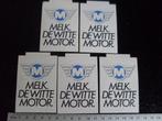 5x sticker melk de witte motor logo M vintage, Verzamelen, Verzenden, Zo goed als nieuw, Overige typen