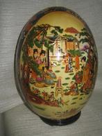 Vintage porseleinen satsuma moriage handbeschilderd ei, Ophalen of Verzenden, Zo goed als nieuw
