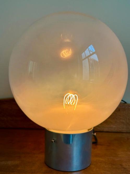 Vintage, Italian design globe Murano tafellamp, 1960s, Huis en Inrichting, Lampen | Tafellampen, Gebruikt, Minder dan 50 cm, Glas