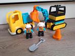 duplo graafmachine en vrachtwagen, Kinderen en Baby's, Speelgoed | Duplo en Lego, Ophalen of Verzenden, Gebruikt, Duplo