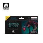 74103 Vallejo Fantasy Pro Crimson Red (8 x 17 ml), Hobby en Vrije tijd, Modelbouw | Figuren en Diorama's, Nieuw, Acrylicosvallejo