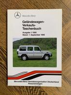 Mercedes-Benz G-klasse verkoop handboek 1995 zgan, Zo goed als nieuw, Mercedes-Benz, Mercedes, Ophalen of Verzenden