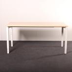 Instelbaar bureau N-poot 160x80cm met NIEUW blad 62-86cm, Ophalen of Verzenden, In hoogte verstelbaar, Gebruikt, Bureau
