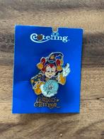 Efteling pin Pardoes de Tovenaar op kaartje, Verzamelen, Efteling, Ophalen of Verzenden, Zo goed als nieuw, Button of Speldje
