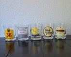 5 vintage whisky glazen, Glas of Glazen, Nieuw, Ophalen of Verzenden, Glas