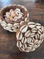 Kuba Kauri schelpen  mandje Congo Kasai  1930 Antropoloog, Antiek en Kunst, Ophalen of Verzenden