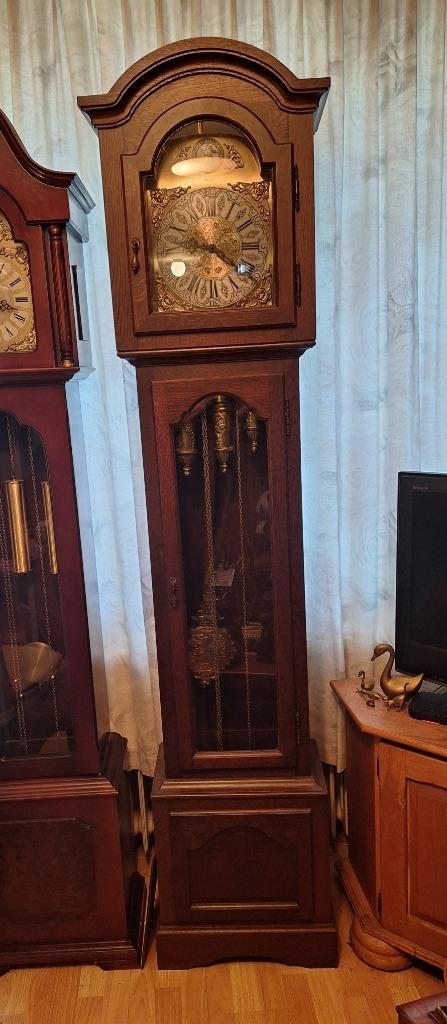 Fraaie Eikenhouten Staande Westminster Klok, circa €120., Antiek en Kunst, Antiek | Klokken, Ophalen