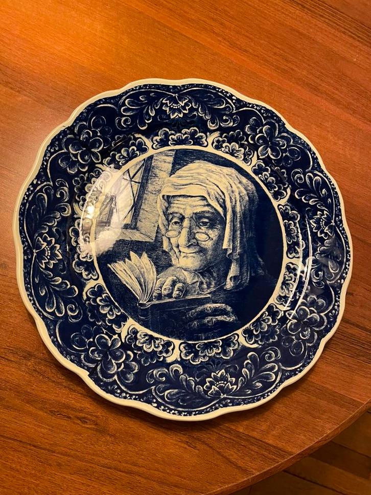 Antiek wandbord van Boch Frères La Louvière (België), Antiek en Kunst, Antiek | Wandborden en Tegels, Ophalen of Verzenden