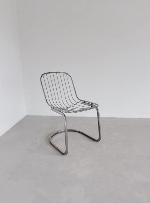 VINTAGE RIMA METALEN DRAADSTOEL | GASTONE RINALDI, Huis en Inrichting, Stoelen, Zo goed als nieuw, Eén, Metaal, Ophalen of Verzenden