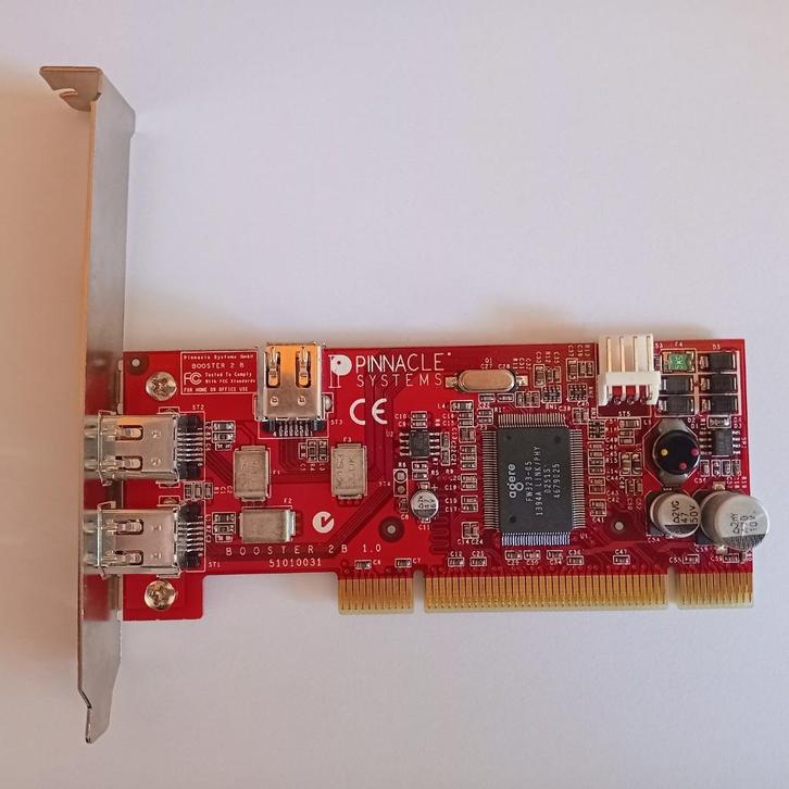 Pinnacle Systems FireWire Card PCI  2 extern 1 intern, Computers en Software, Netwerkkaarten, Gebruikt, Intern, Verzenden