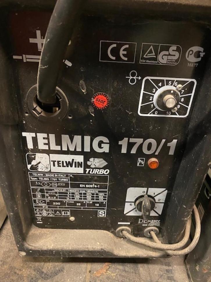 Telwin Telmig 170/1 Turbo LASAPPARAAT, Doe-het-zelf en Verbouw, Gereedschap | Lasapparaten, Gebruikt, Overige typen, Ophalen