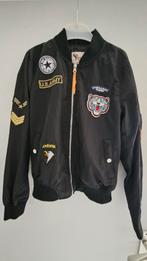 Stoere Bomber Jack - Maat 36 (S), Spatial Paris, Zwart, Ophalen of Verzenden, Zo goed als nieuw