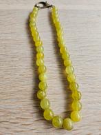 Jade of serpentijn natuurstenen kralen ketting, Ophalen of Verzenden, Zo goed als nieuw, Groen, Steen of Mineraal