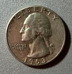 A vintage silver coin 1963 United States Washington quarter., Ophalen of Verzenden, Noord-Amerika