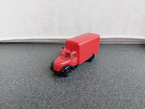 Magirus-Deutz Feuerwehr Krefeld Brandweer Brekina 1:87 H0, Hobby en Vrije tijd, Modelauto's | 1:87, Zo goed als nieuw, Bus of Vrachtwagen