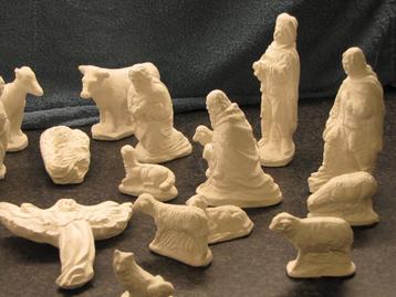 Kerstgroep 23 delig (gips) beschikbaar voor biedingen