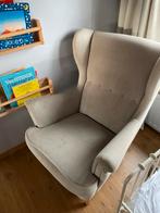 IKEA Strandmon Oorfauteuil - Grijs, Huis en Inrichting, Fauteuils, Ophalen of Verzenden, Gebruikt, Stof, 75 tot 100 cm