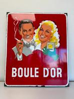 BOULE D’OR emaille reclamebord 1951, Verzamelen, Merken en Reclamevoorwerpen, Reclamebord, Gebruikt, Ophalen of Verzenden