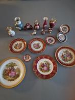 miniatuurservies limoges + vitrinekastje, Antiek en Kunst, Ophalen
