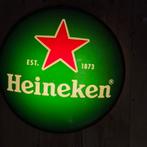 Lichtreclame  Heineken 65cm, Verzamelen, Biermerken, Ophalen of Verzenden, Zo goed als nieuw, Reclamebord, Plaat of Schild, Heineken