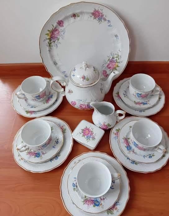 Vintage Hollohaza porselein, Antiek en Kunst, Antiek | Porselein, Ophalen of Verzenden