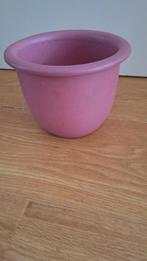 Roze bloem pot - hoog 14 cm, Rond, Binnen, Ophalen of Verzenden, Zo goed als nieuw