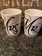 Riviera Maison Mr & Mrs Kopjes - Set van 2, Huis en Inrichting, Keuken | Servies, Ophalen of Verzenden, Zo goed als nieuw, Overige stijlen