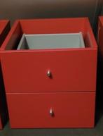 IKEA kallax –inzet kast - lade blok– ROOD, Huis en Inrichting, Kasten | Ladekasten, Minder dan 50 cm, 1 of 2 laden, Ikea Kallax