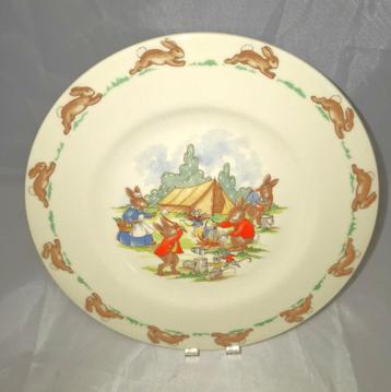 Royal Doulton Bunnykins bordje Camping beschikbaar voor biedingen