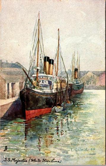 S.S. Majestic | Tuck's Postcard England (1904) beschikbaar voor biedingen