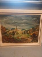 Schilderij limburgs Dorpsgezicht Jan Tebben, Ophalen of Verzenden