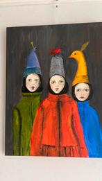 Schilderij acryl op doek, Antiek en Kunst, Ophalen of Verzenden