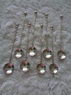 8 verzilverde theelepels van DE, Ophalen of Verzenden