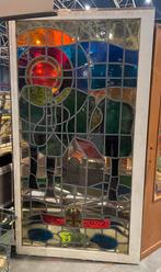 Groot glas in lood paneel, Antiek en Kunst, Ophalen